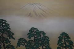 真作/分部五鈴/富士山水図/布袋屋掛軸HG-461 - メルカリ