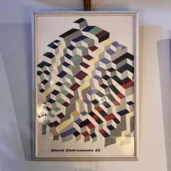 Olivetti Eletrosumma 22 ポスター額装 アートプリント - メルカリ