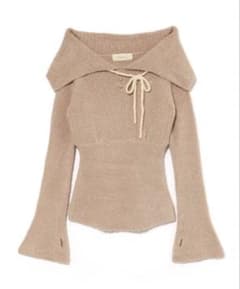 andmary Flora knit tops beige - メルカリ