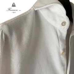 Finamore/セルジオ/マイクロワッフル/コットンシャツ - メルカリ