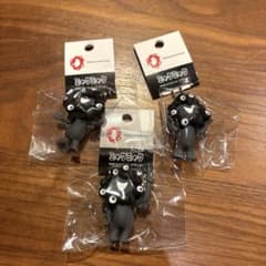 黒ミャクミャク PVC ストラップ 3個セット 黒ミャク ボールチェーン