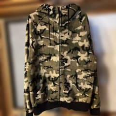 carhartt カーハート カモフラ 迷彩 フリース ジップ パーカー M