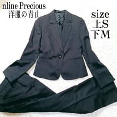 美品 n-line Precious ネイビー 紺色 シルク混 パンツスーツ - メルカリ