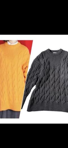 エンフォルド ケーブル ニット CABLE VASE PULLOVER ロング丈 - メルカリ