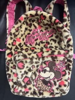 ディズニー 公式 ミニーマウス ヒョウ柄 リュック ミニー レア - メルカリ
