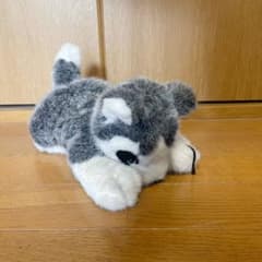 希少動作可】1992年 バンダイ ハスキー ぬいぐるみ 平成レトロ