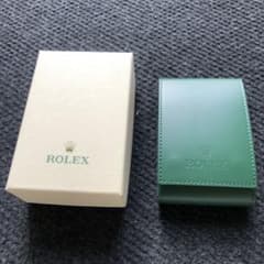 ROLEX グリーンレザーケースと箱 ロレックス時計ケース - メルカリ