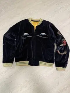 50sレプリカ/スーベニアジャケット/スカジャン/別珍 ベルベット/龍/鷲