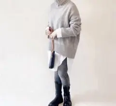 2026年最新】galerie vie ファインウール ハイネックプルオーバーの