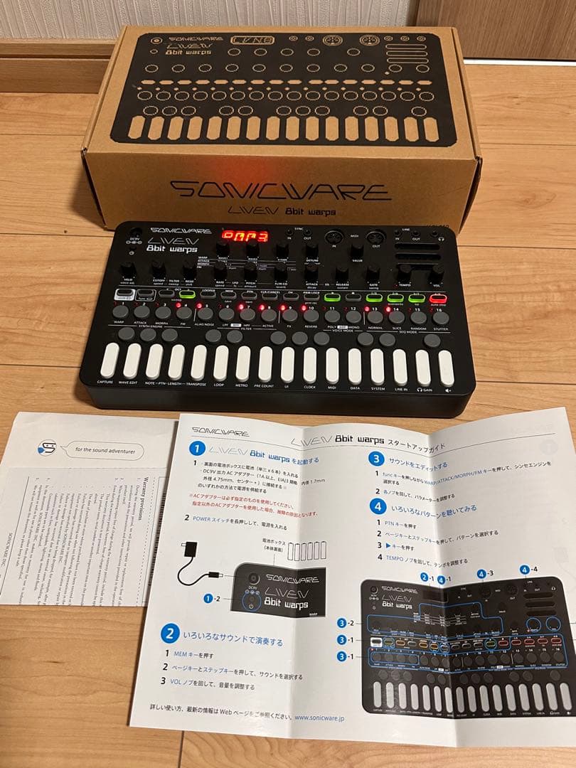 SONICWARE LIVEN 8bit warp 元箱・クイックガイド付
