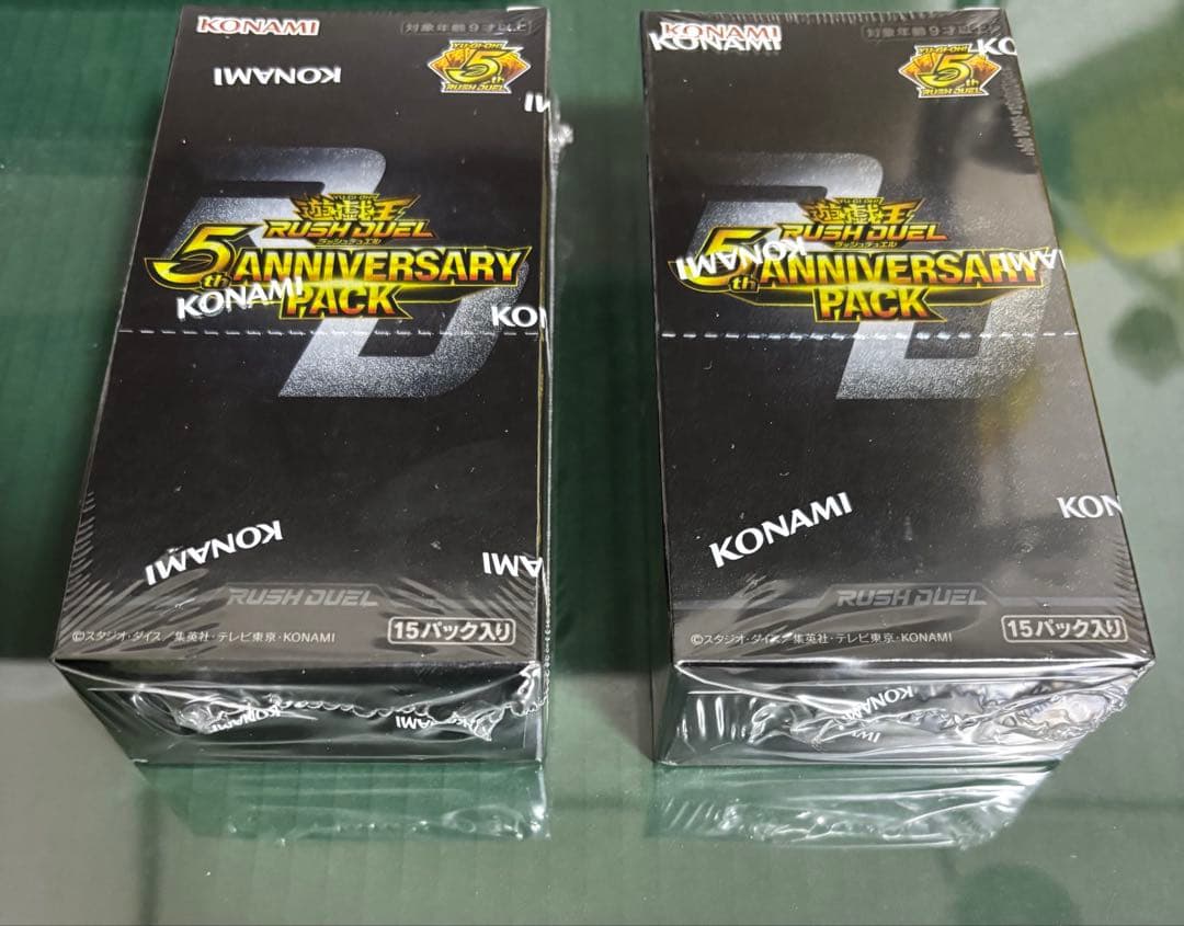 遊戯王RD5th アニバーサリー未開封BOX シュリンク付き 2BOXセット