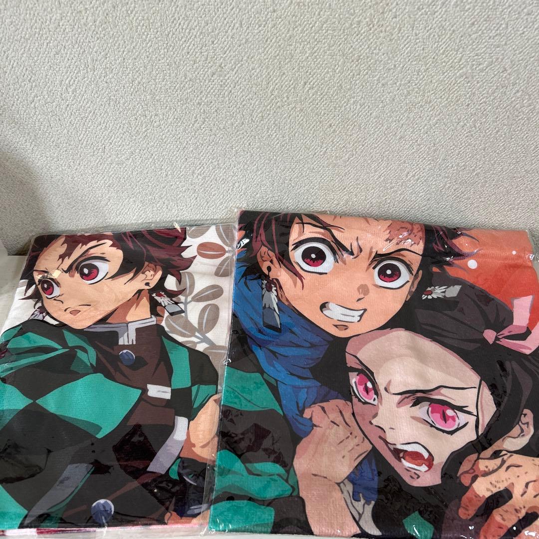 新品】鬼滅の刃 炭治郎と禰豆子 鬼殺隊のバスタオル2枚セット - メルカリ