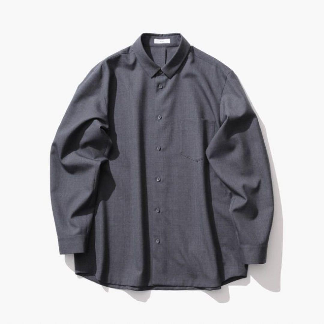 新品未使用【ATON】WOOL TROPICAL STANDARD SHIRT - メルカリ