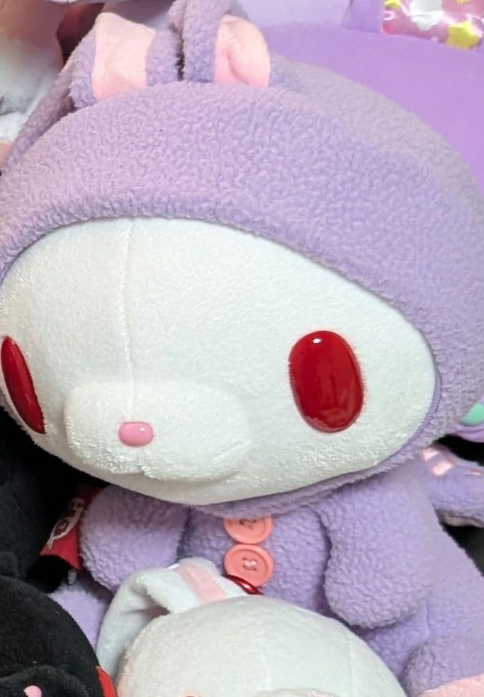 ゔぁむ様　汎用うさぎ　ボアルックぬいぐるみ紫 楽天市場】うさぎ ぬいぐるみ ロップイヤー Mサイズ グレープ 紫