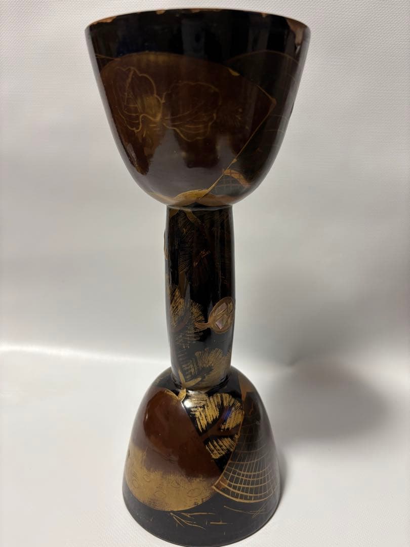 小鼓　胴　蒔絵　螺鈿　　能楽　和楽器