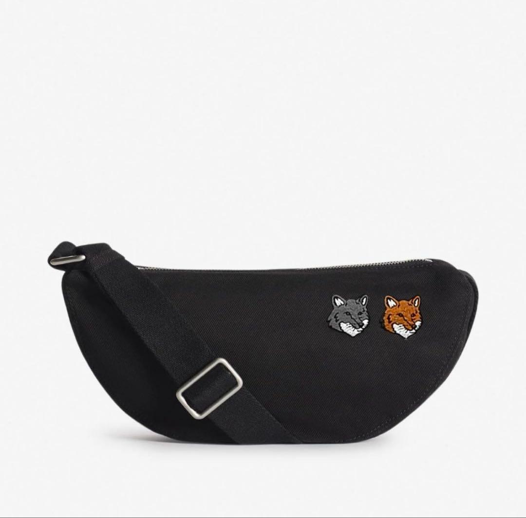 美品☆メゾンキツネ　DOUBLE BOLD FOX HEAD BUMBAG