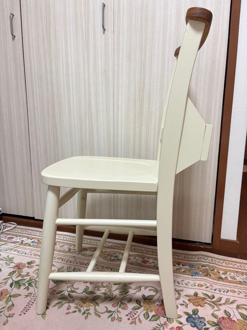 シャビーシック チャーチチェア ヴィンテージ 椅子 チェア 白家具