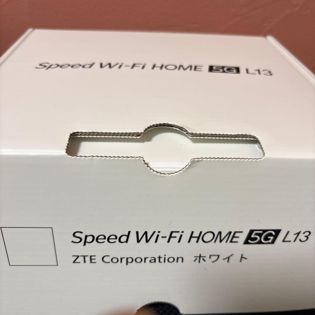 ZTE Speed Wi-Fi  5G L13 ホワイト【simフリー】