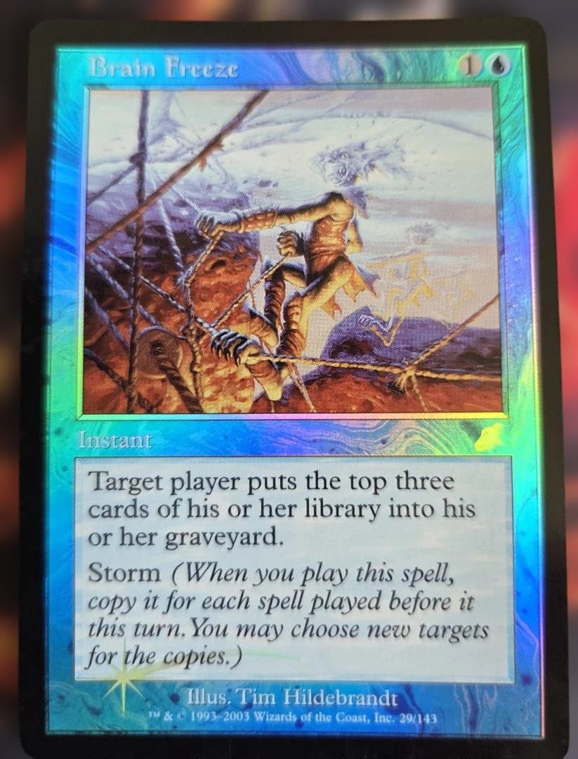 【思考停止/Brain Freeze】[SCG]　MTG　英語版　Foil　美品