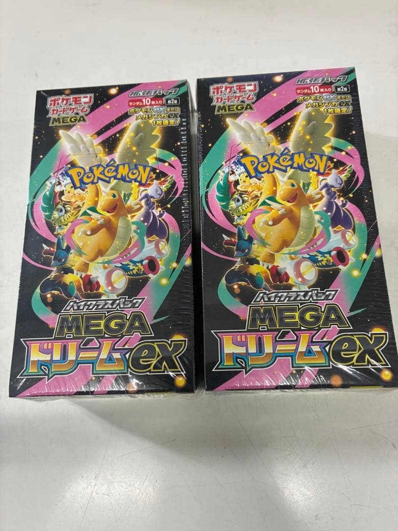 ポケモンカード MEGA ドリームex シュリンク付き2BOX 新品未開封品