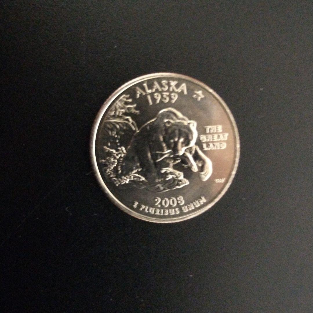 アメリカ硬貨 クォーター（25セント）50州記念シリーズ5種セット2008年
