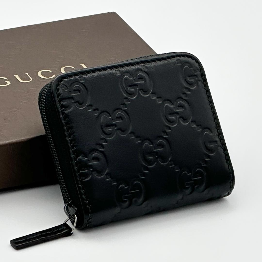 【極美品】GUCCI グッチ　シマ　ケース ブラック　箱付き