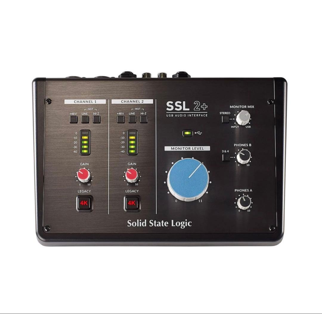 Solid State Logic SSL 2+ オーディオインターフェイス Solid State Logic SSL2 MKII 2in2out USB オーディオインターフェイス