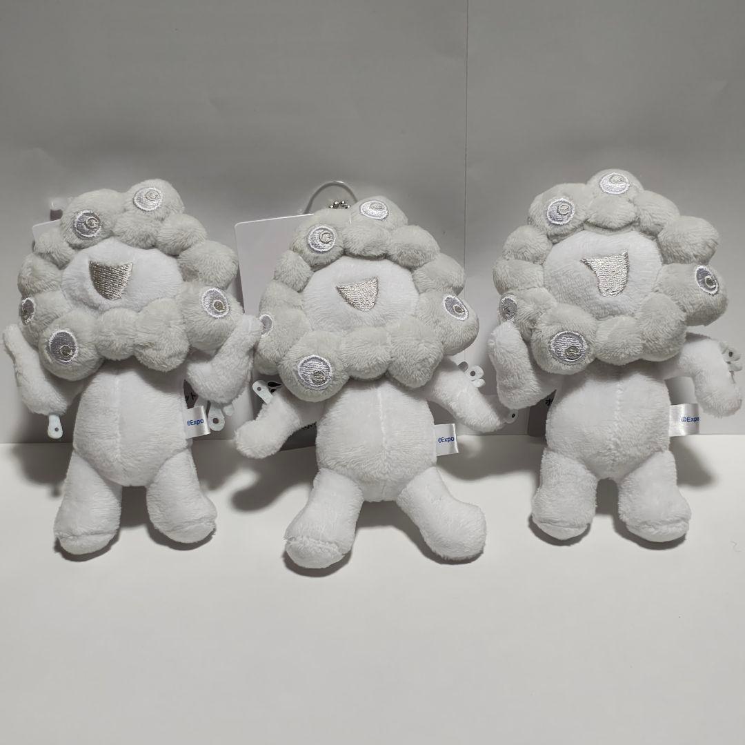 白ミャクミャク ボールチェーンマスコット ABC ぬいぐるみ