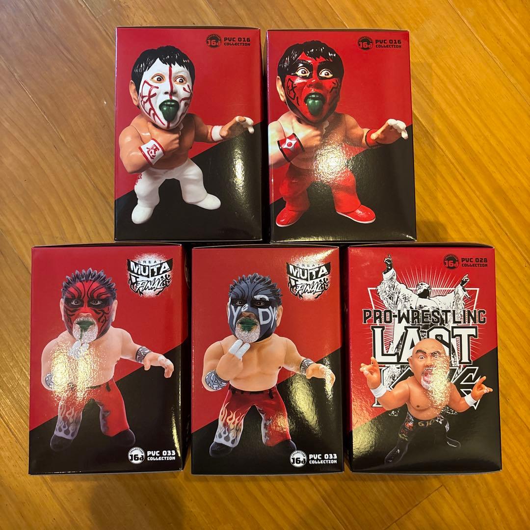 新品未開封 武藤敬司 グレート・ムタ フィギュア セット 16d 新日本