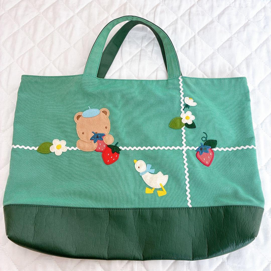 【限定品】 レア✨ familiar ファミリア レッスンバッグ トート マチ付