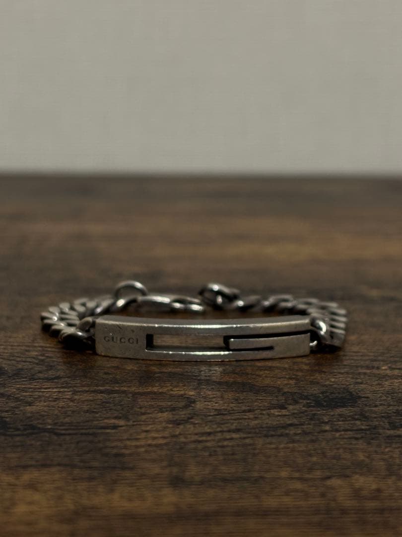 【破格‼️】【ゴールデンサイズ‼️】17 OLDGUCCI Ag925 ブレスレット GUCCI（グッチ） チェーンブレスレット インターロッキングG 675758