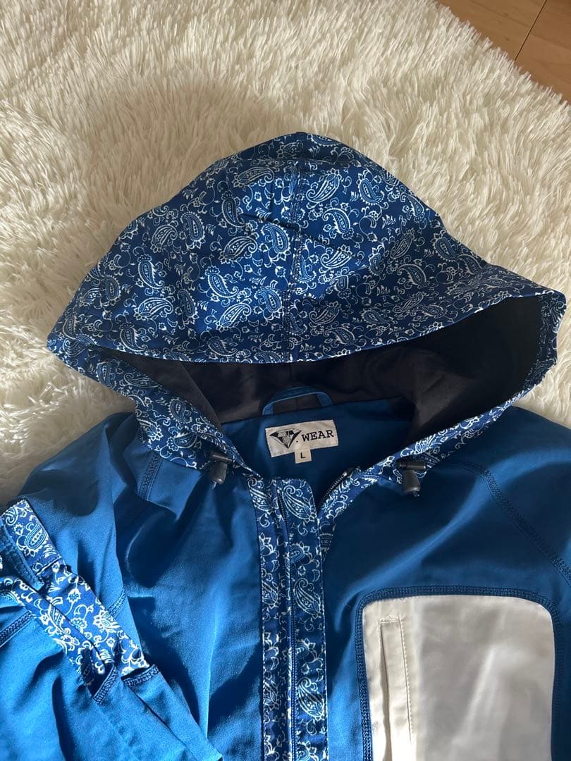 超極品！S-WEAR ウェア L上下セット スノーボード 男女兼用 ペイズリー