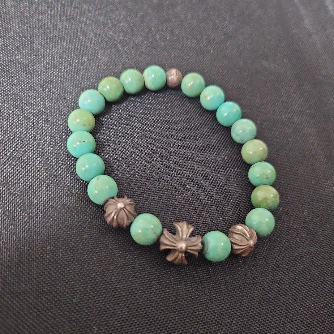 クロムハーツターコイズブレスレット クロムハーツ 12mm シルバー ターコイズ ブレスレット – SHENGLI ROAD