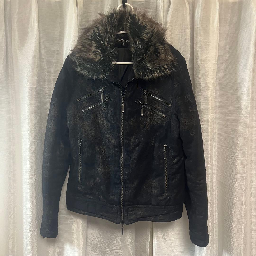 archiveダブルジップファー付きアウター 平成y2kお兄系v系