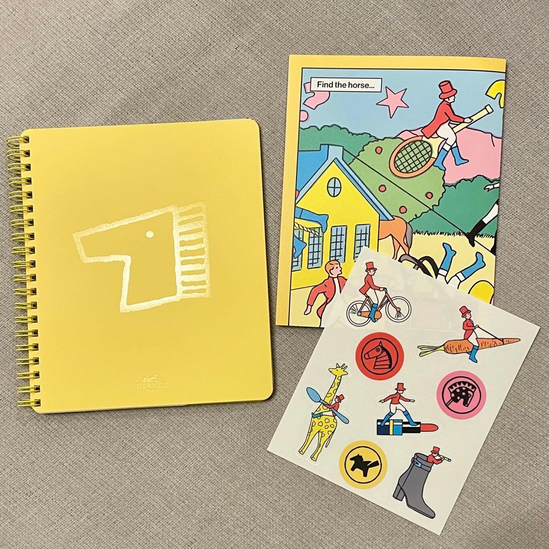 HERMES エルメスの馬さがし ノート 黄色 - メルカリ
