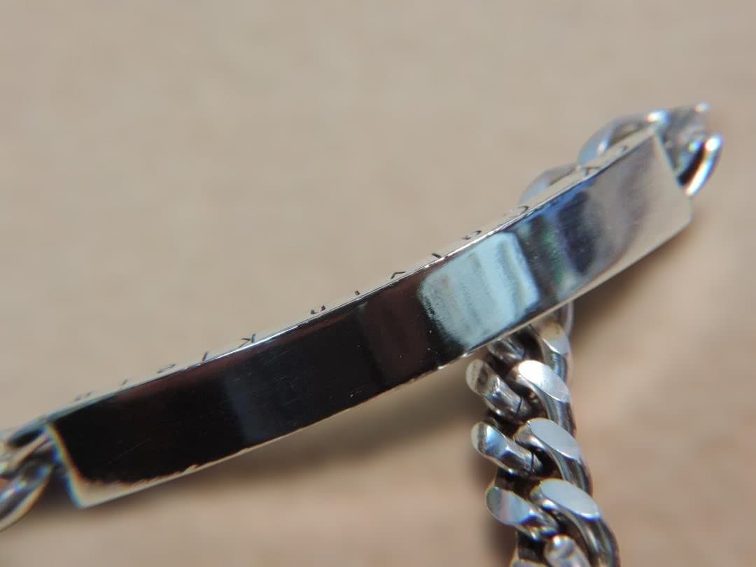 CK   プレートチェーンブレスレット　925　460K〇