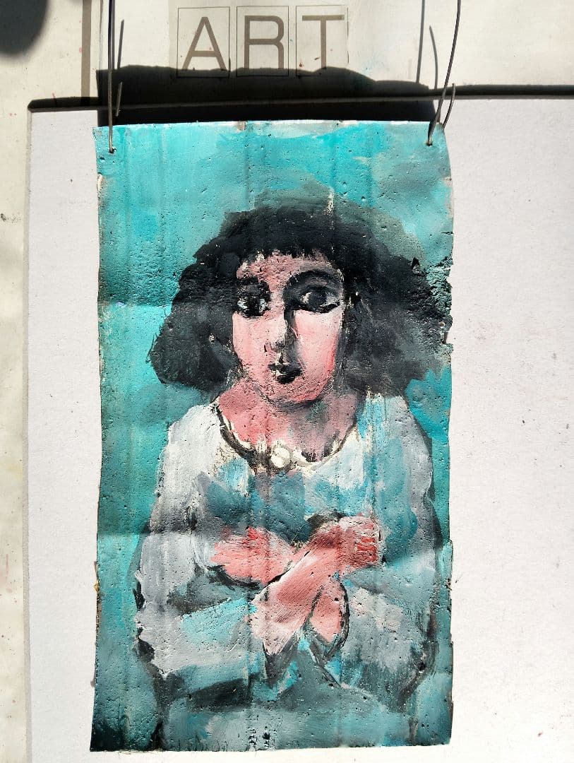 油彩画 女性の肖像