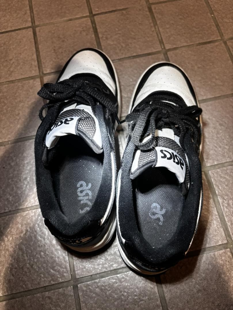 asics EX89ブラック/ホワイト スニーカー アシックス - メルカリ