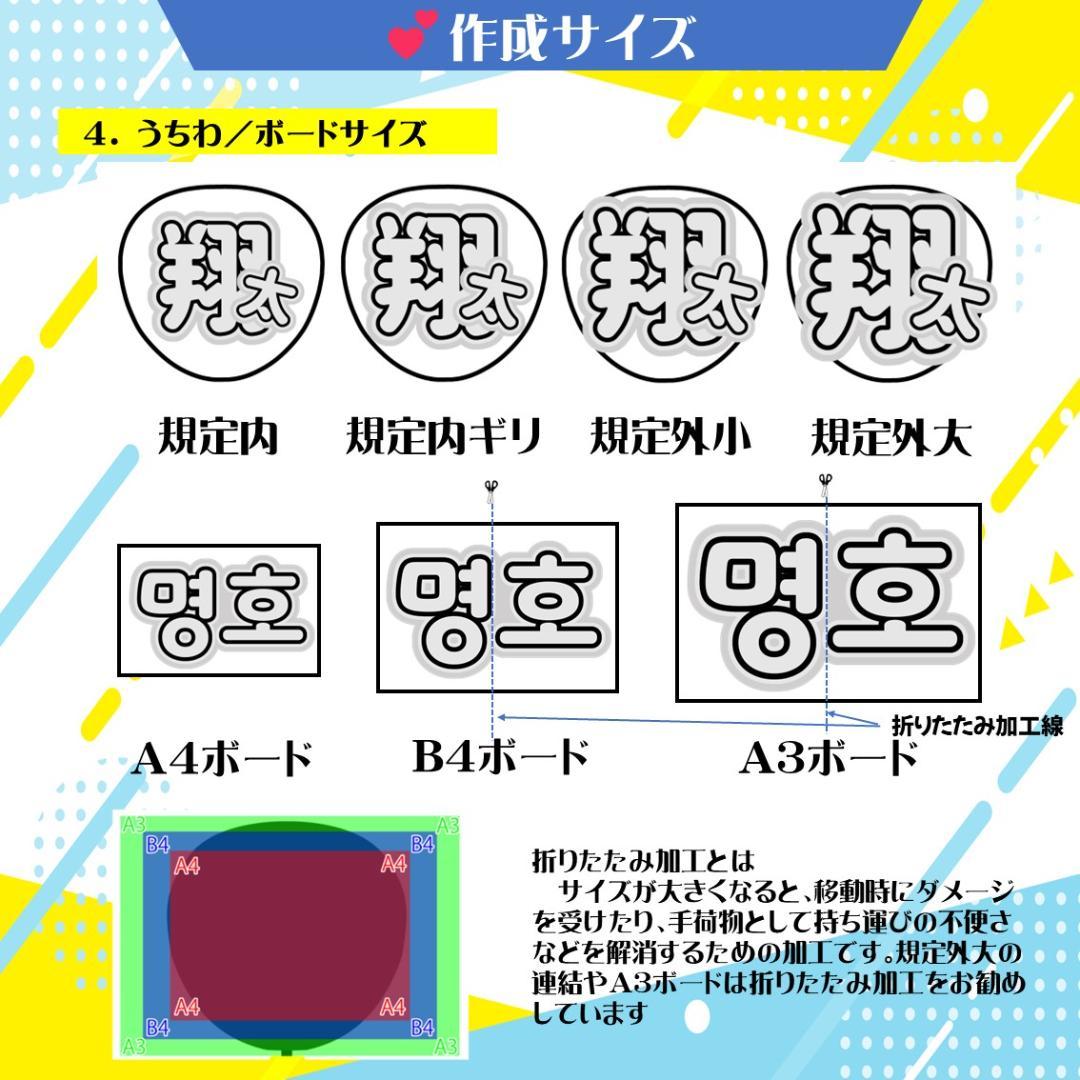 7/25 R*N様 ハングルボード／うちわ文字 オーダー確認ページ JPOP