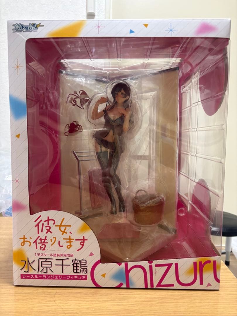 箱入り娘 水原千鶴 シースルーランジェリーフィギュア 1/6 彼女、お借りします