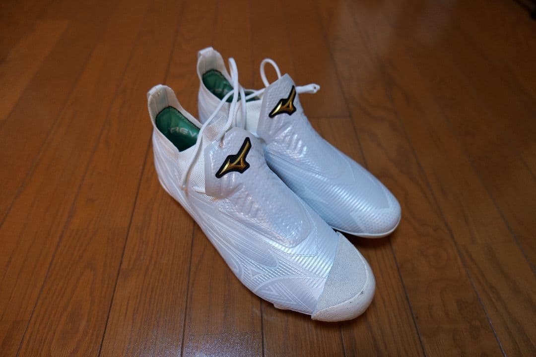 Mizuno ホワイト スパイク　ミズノプロ　26.5　ライトレボプロGS