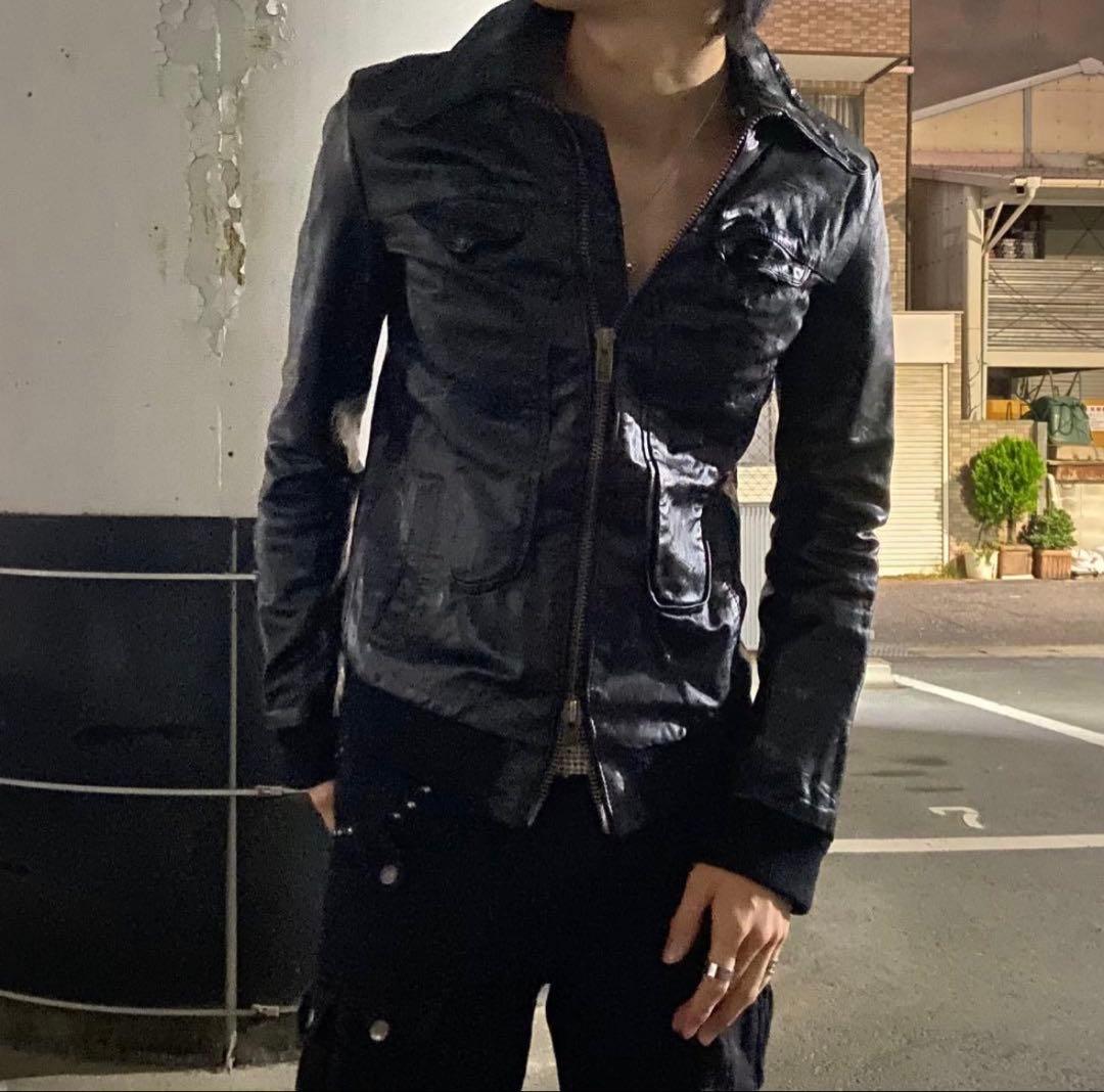 ジャケット・アウター grunge real horse leather jacket BQ10