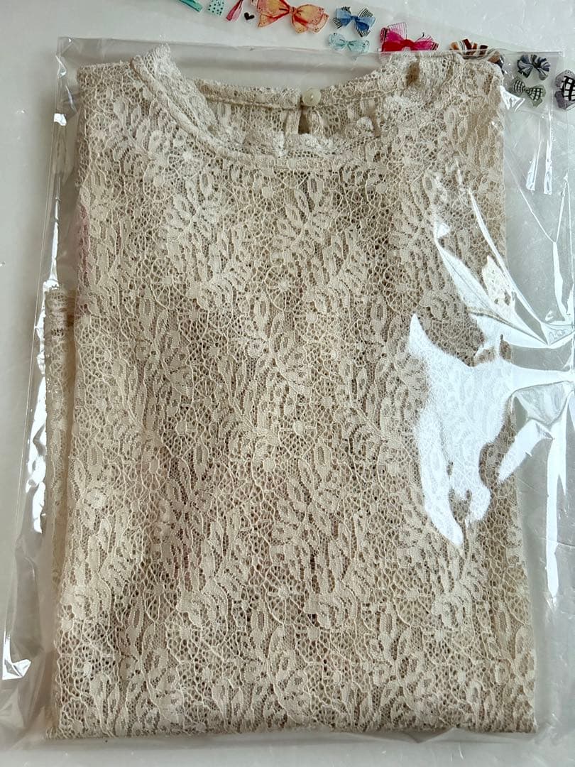 IENA⭐️リーフレースブラウス☆ナチュラル