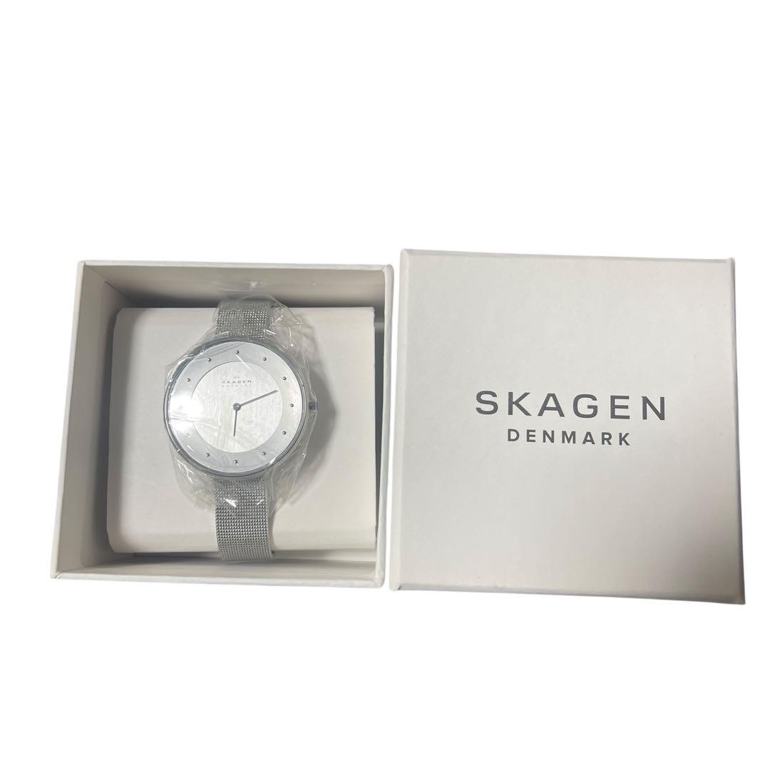 SKAGEN シルバー ミニマリスト時計 箱付き