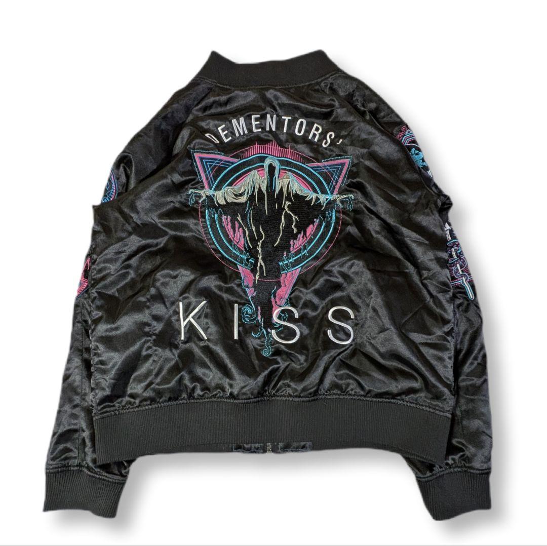 K S　ハリーポッター ディメンターキス　スカジャン　Ｌ ブラック ハリー・ポッター「ディメンターズキス」スカジャン | ハリー