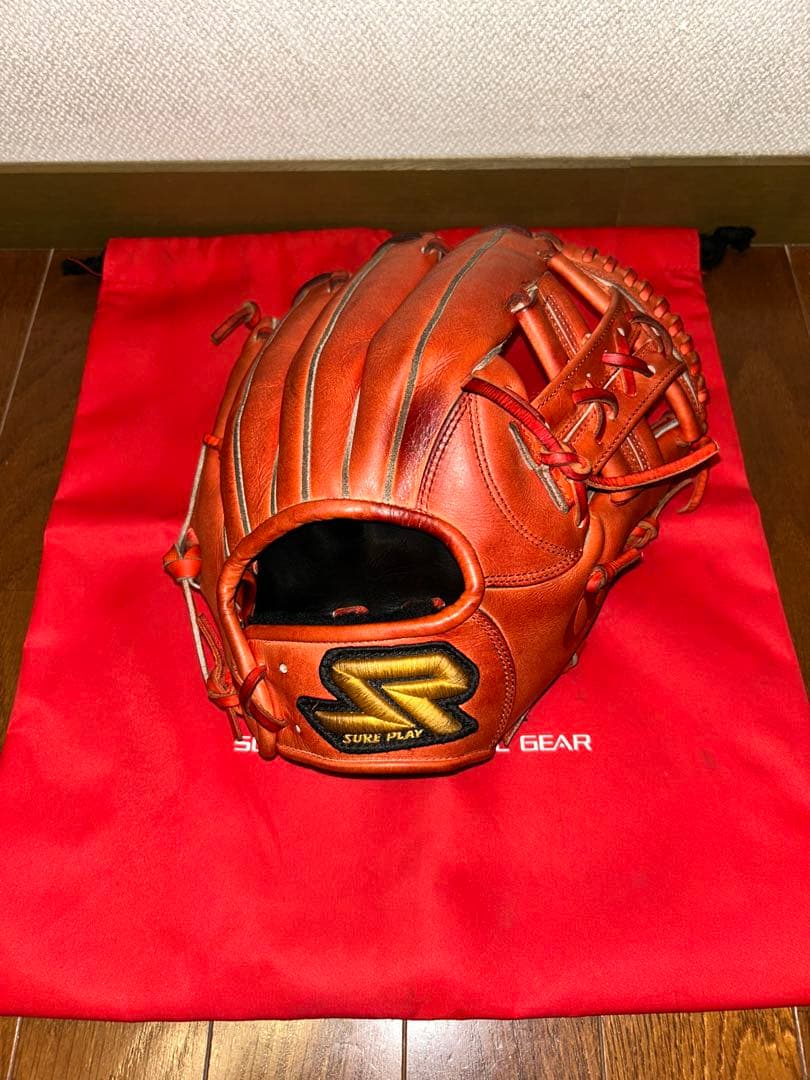 SURE PLAY 硬式内野手用グローブ グラブケース付き