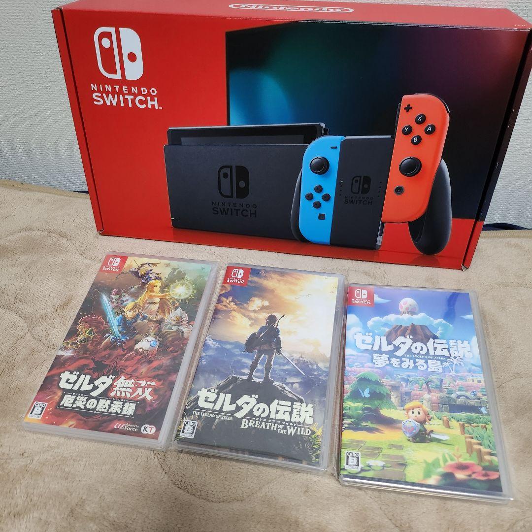 Nintendo Switch 本体 + ゼルダゲーム3本セット Amazon.co.jp: Nintendo Switch(有機ELモデル) ゼルダの伝説