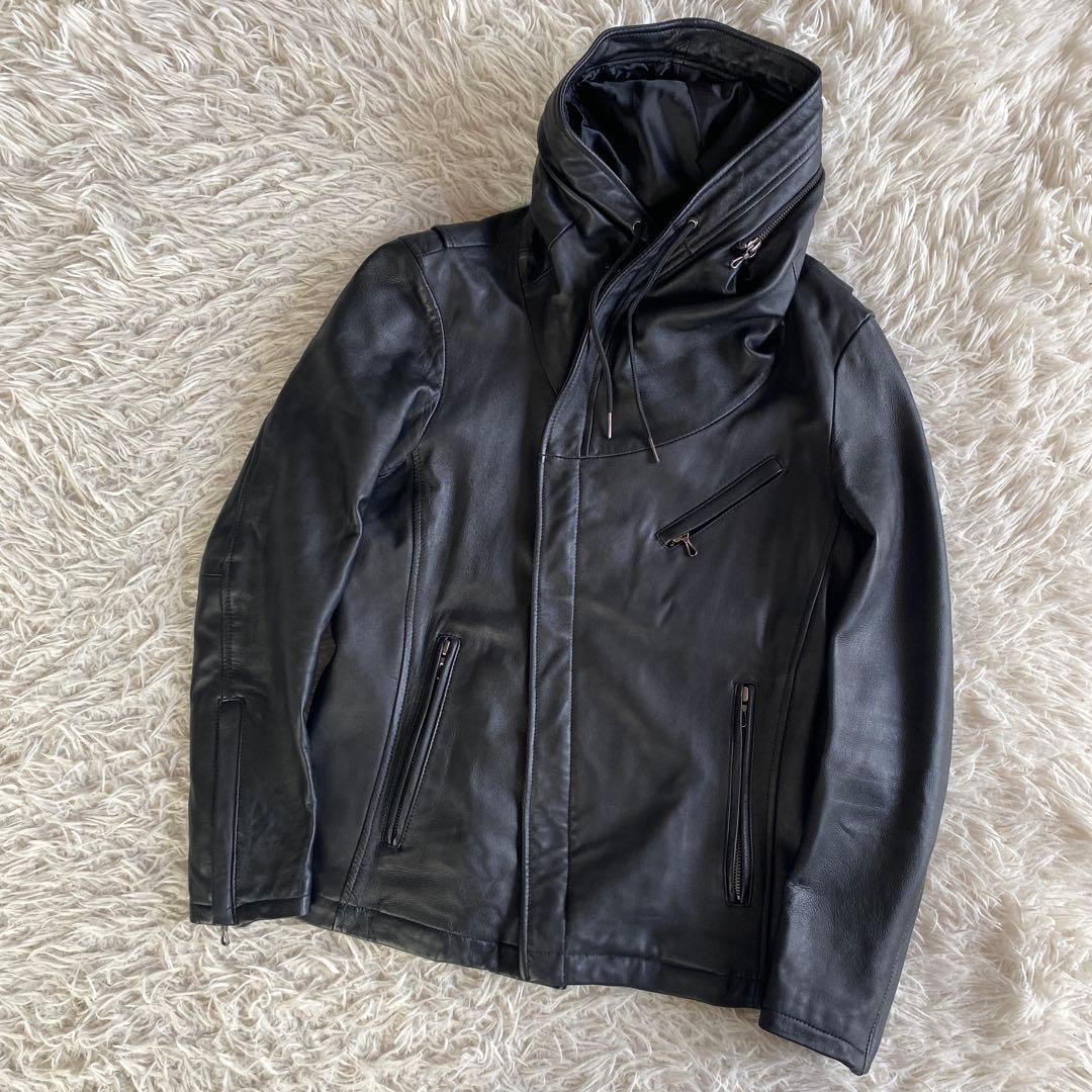 キャサリンハムネット KATHARINE HAMNETT レザージャケット　S 中古・古着通販】KATHARINE HAMNETT (キャサリンハムネット) レザー