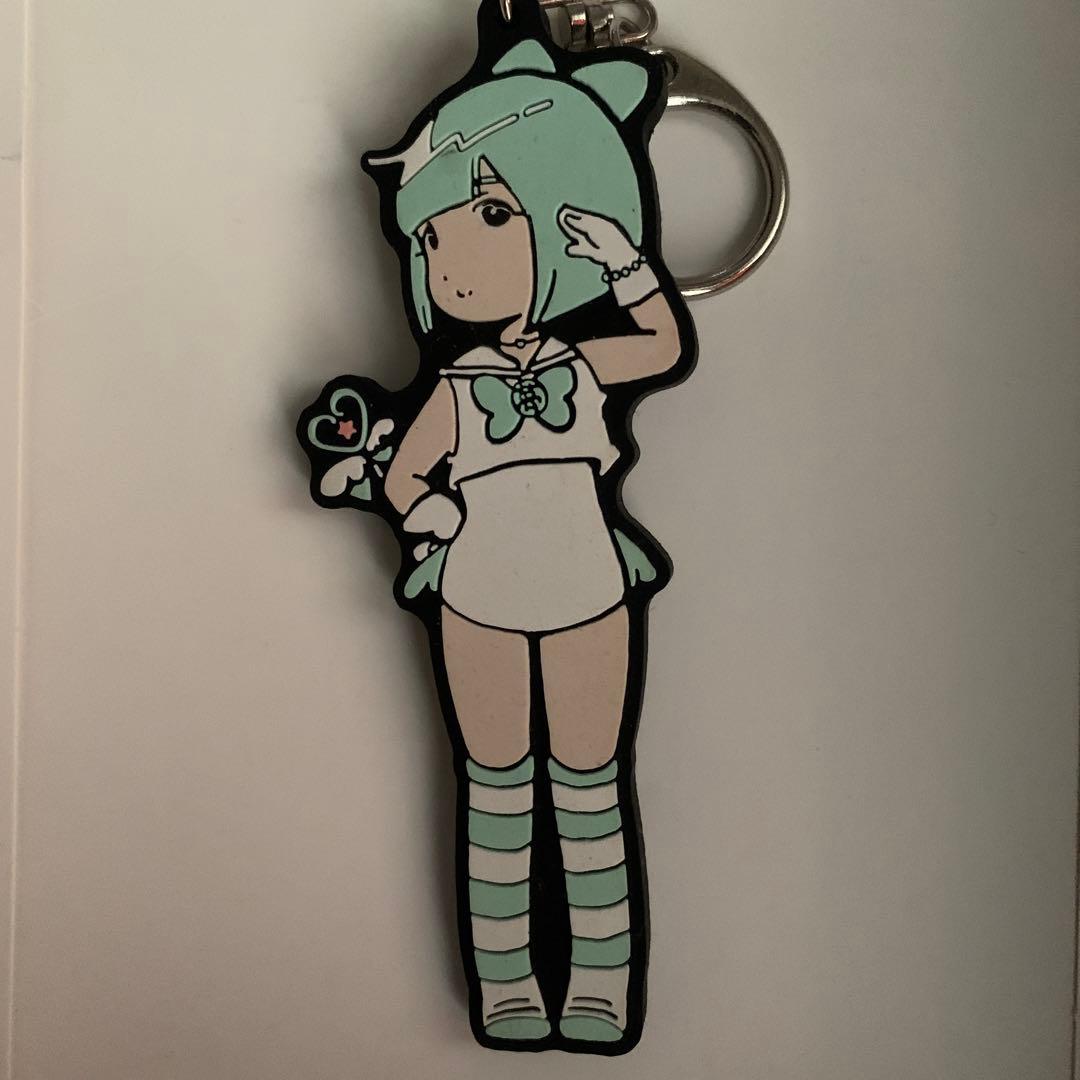 ミントグリーン キャラクターキーホルダー ぴかぴか キーホルダー リフレクター キー ホルダー キーチェーン