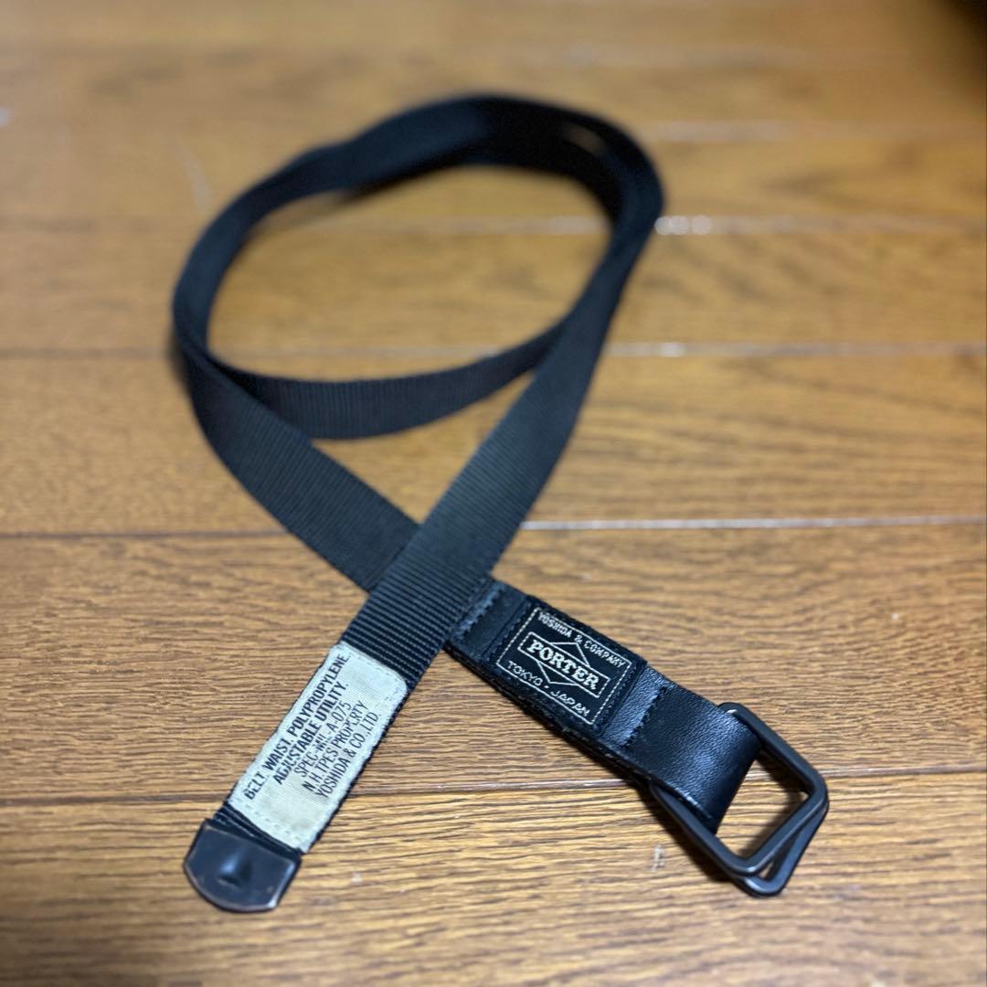 Nハリウッド × ポーター ベルト ブラック ダブルリング
